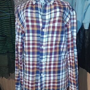 Old Navy Women's Multicolor Plaid Button Down Shirt